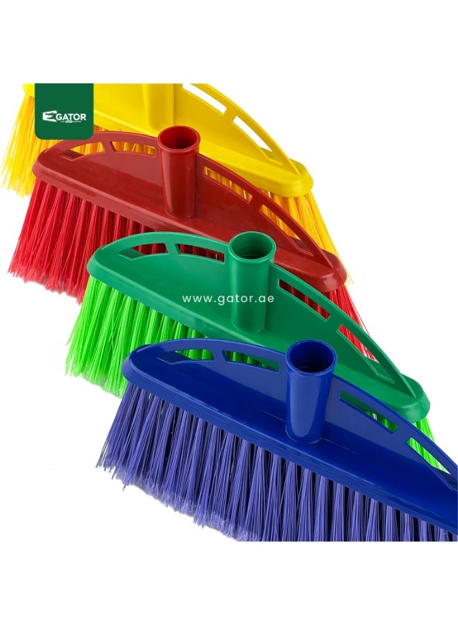 Gator Upright Floor Broom | Curved Design | Soft Brush Bristles | Multi-Purpose Cleaning - Image 2